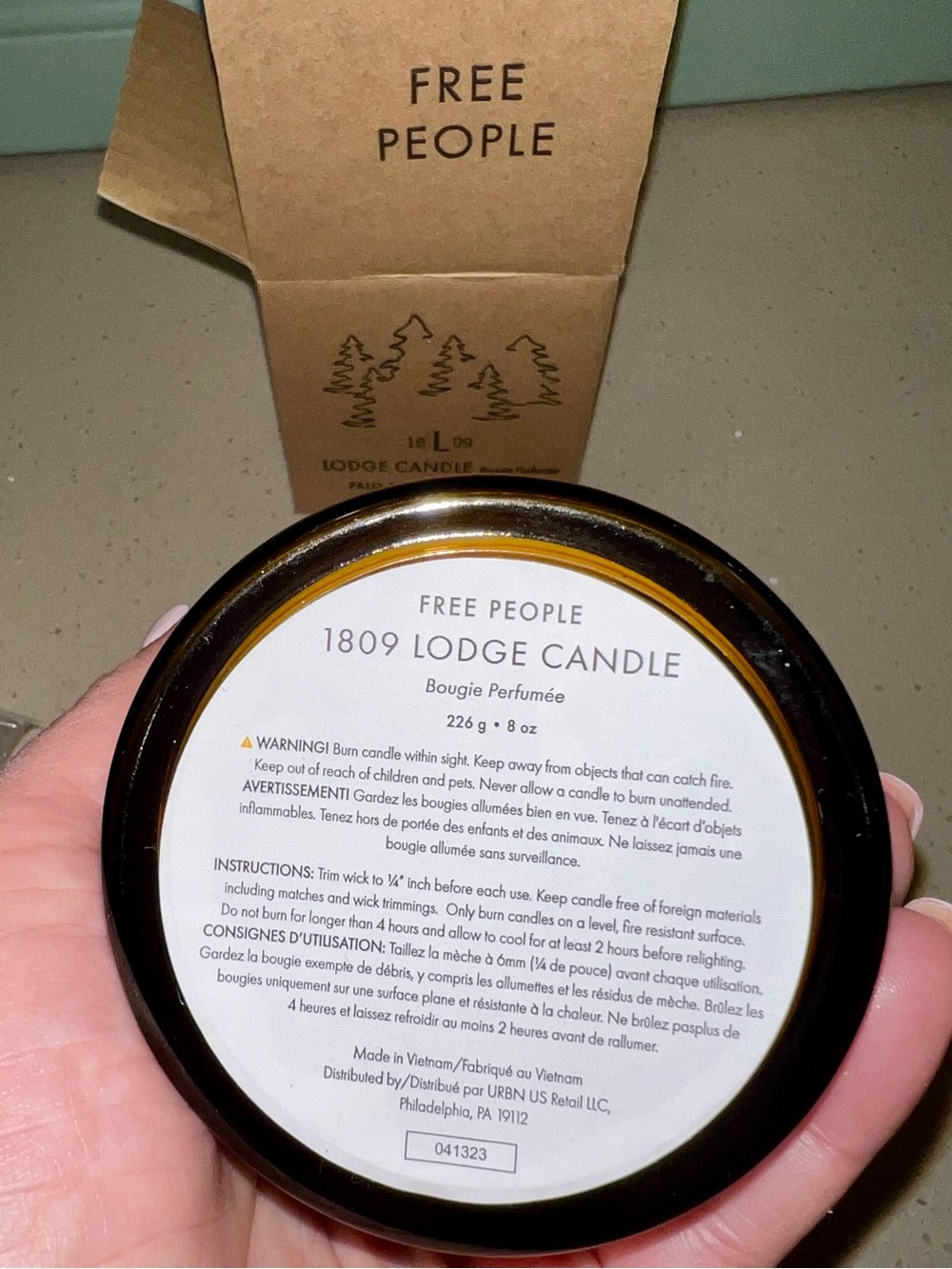 Free People 1809 Lodge Candle in Amber Glass - Picture 4 of 11